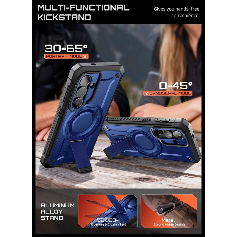 Samsung Galaxy S26 SUPCASE Unicorn Beetle Pro Mag Cover m. 2x Frontramme - MagSafe Kompatibel - Blå