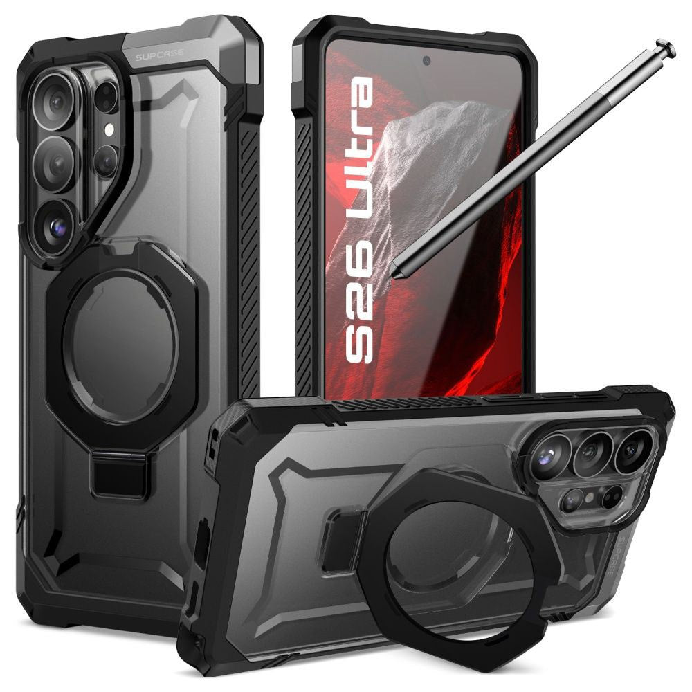 Samsung Galaxy S26 Ultra SUPCASE UB Grip Mag Cover - MagSafe Kompatibel - Sort
