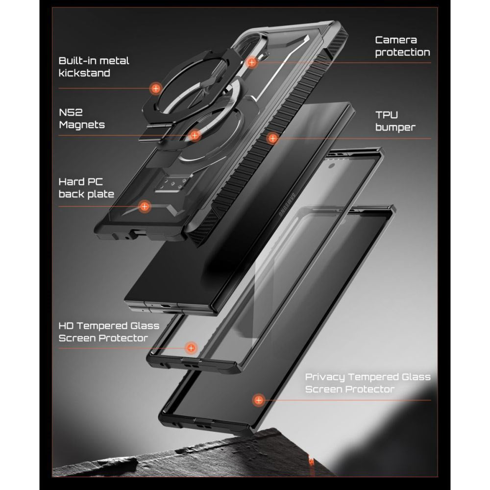 Samsung Galaxy Z Fold8 Ultra Supcase UB Grip Mag Cover - MagSafe Kompatibel - Sort