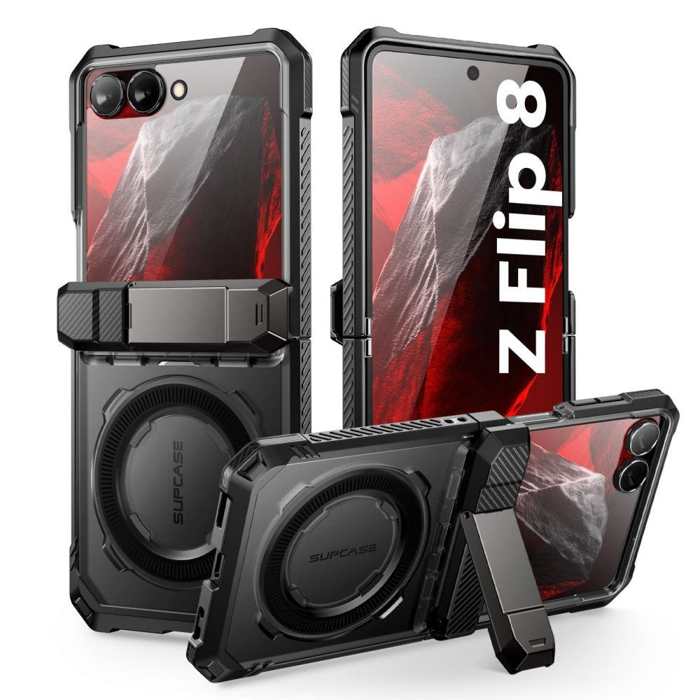 Samsung Galaxy Z Flip8 Supcase UB Grip Mag Cover - MagSafe Kompatibel - Sort