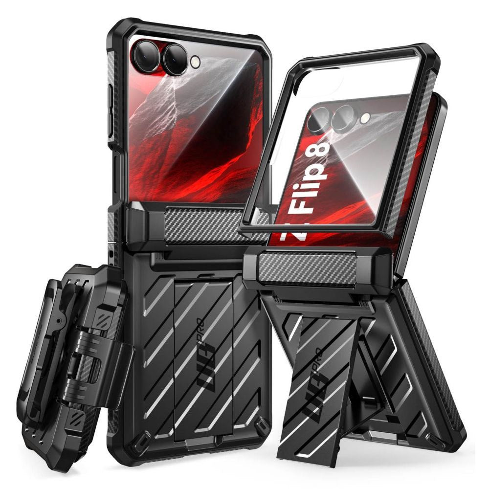 Samsung Galaxy Z Flip8 Supcase Unicorn Beetle Pro Cover m. Kickstand - Sort