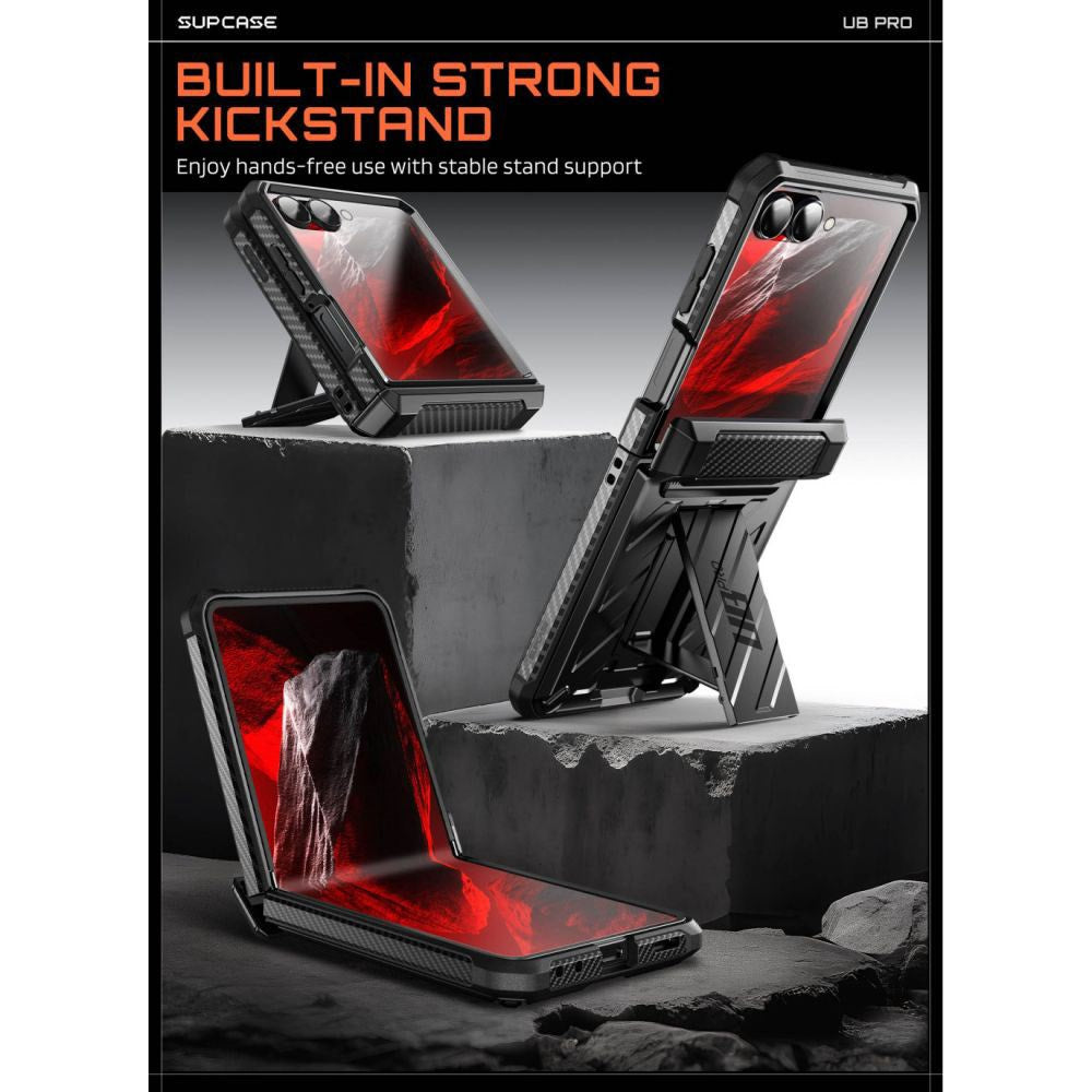 Samsung Galaxy Z Flip8 Supcase Unicorn Beetle Pro Cover m. Kickstand - Sort