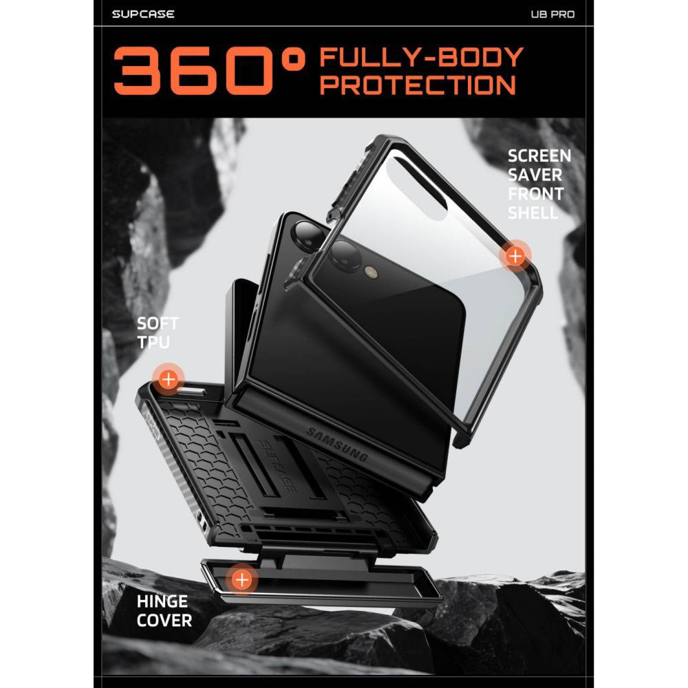 Samsung Galaxy Z Flip8 Supcase Unicorn Beetle Pro Cover m. Kickstand - Sort