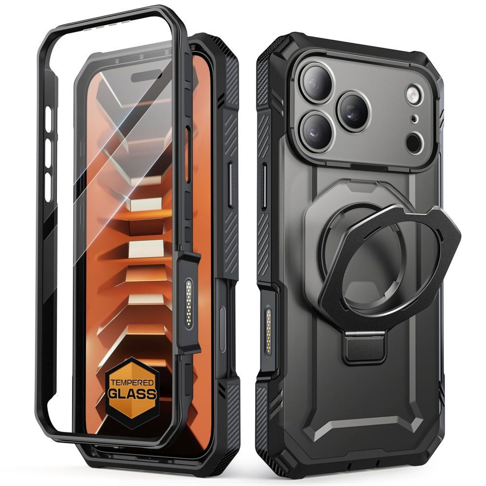 iPhone 18 Pro / 17 Pro Supcase Grip Pro Mag Cover - MagSafe Kompatibel - Sort