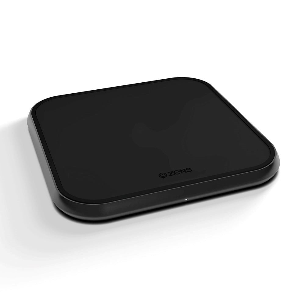 Zens Single Aluminium 10W Trådløs Oplader m. Vægoplader - Sort