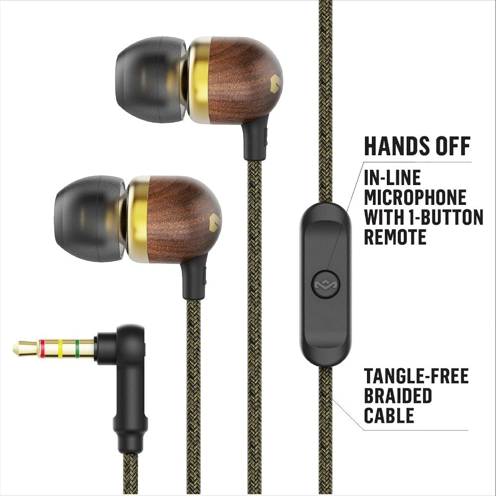 House of Marley Smile Jamaica Jackstik In-Ear Høretelefoner - Brass