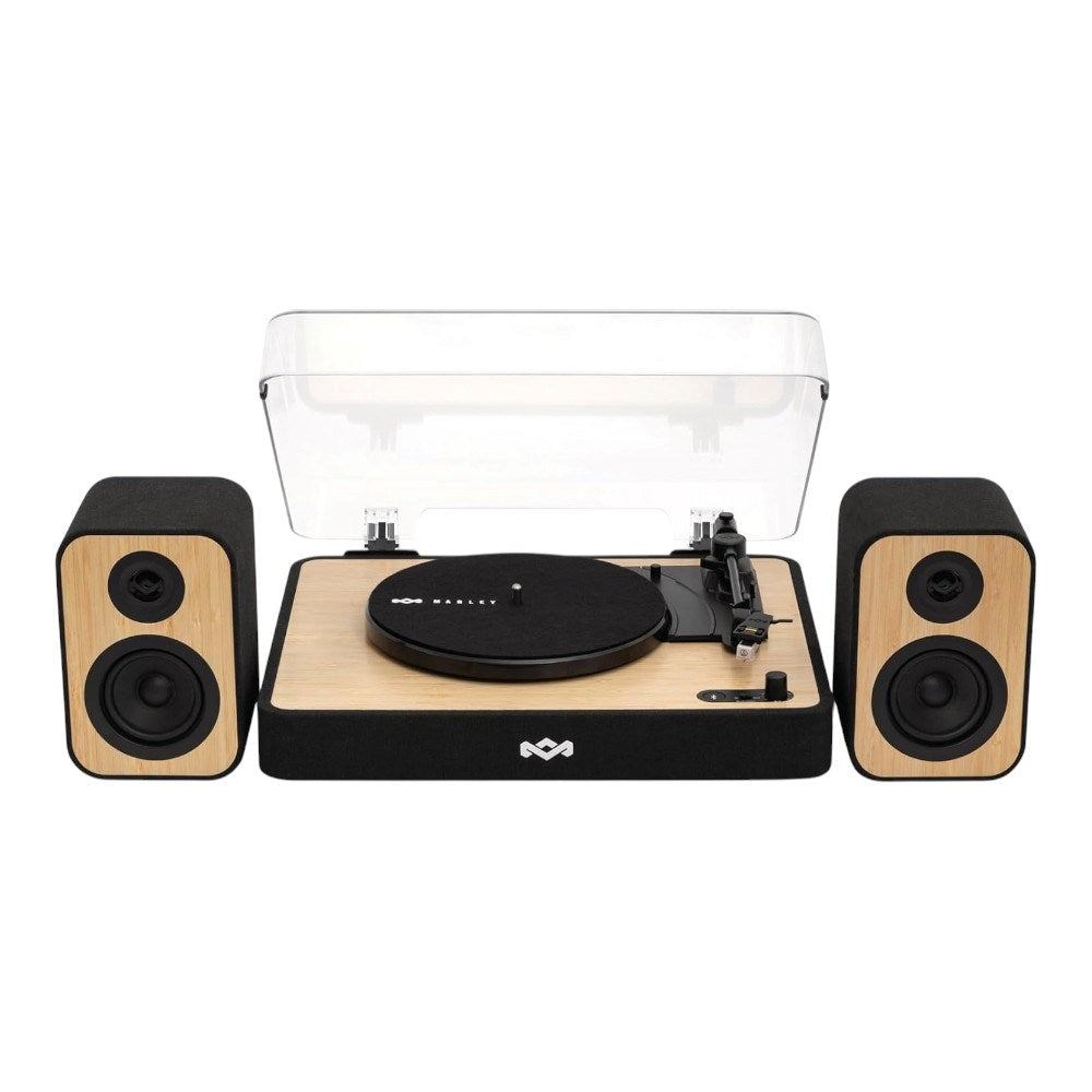 House of Marley Revolution Pladespiller & Højttaler - Sort / Lys Bambus