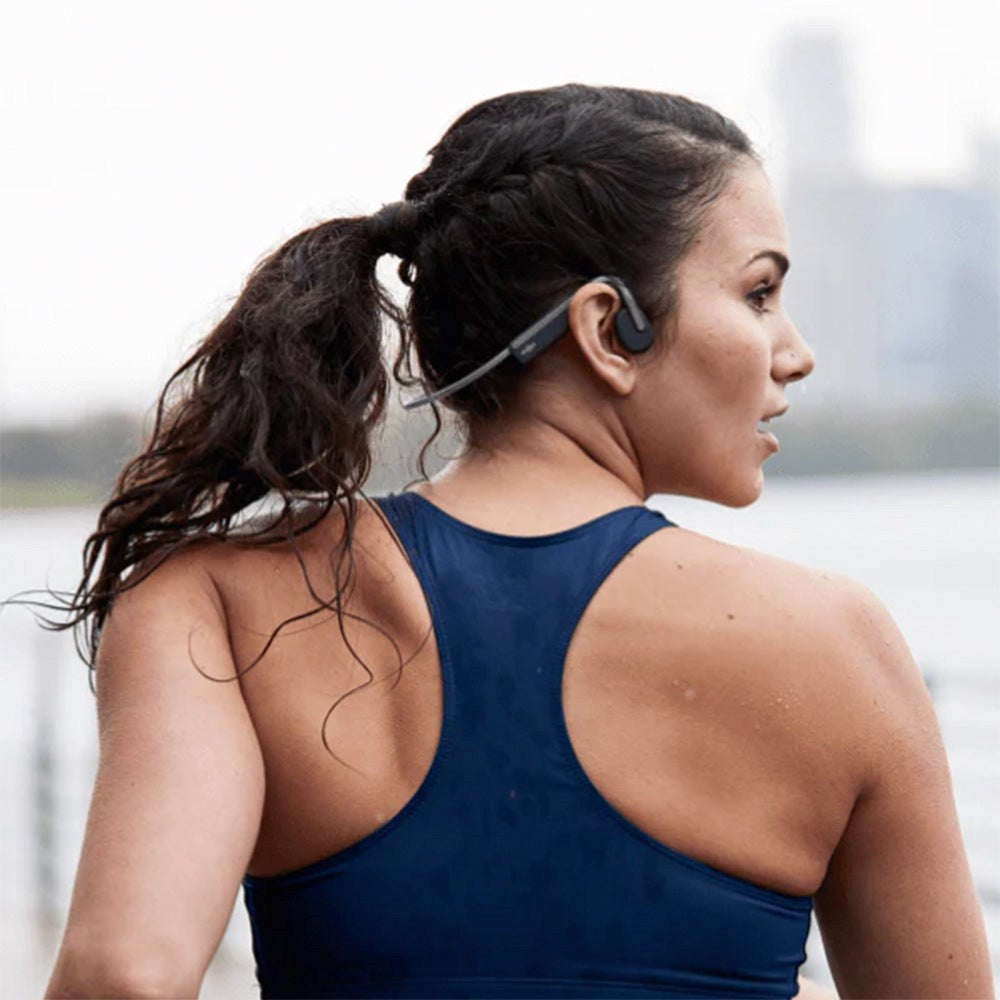 Shokz OpenMove - Trådløs Bluetooth høretelefoner - Grå / Sort