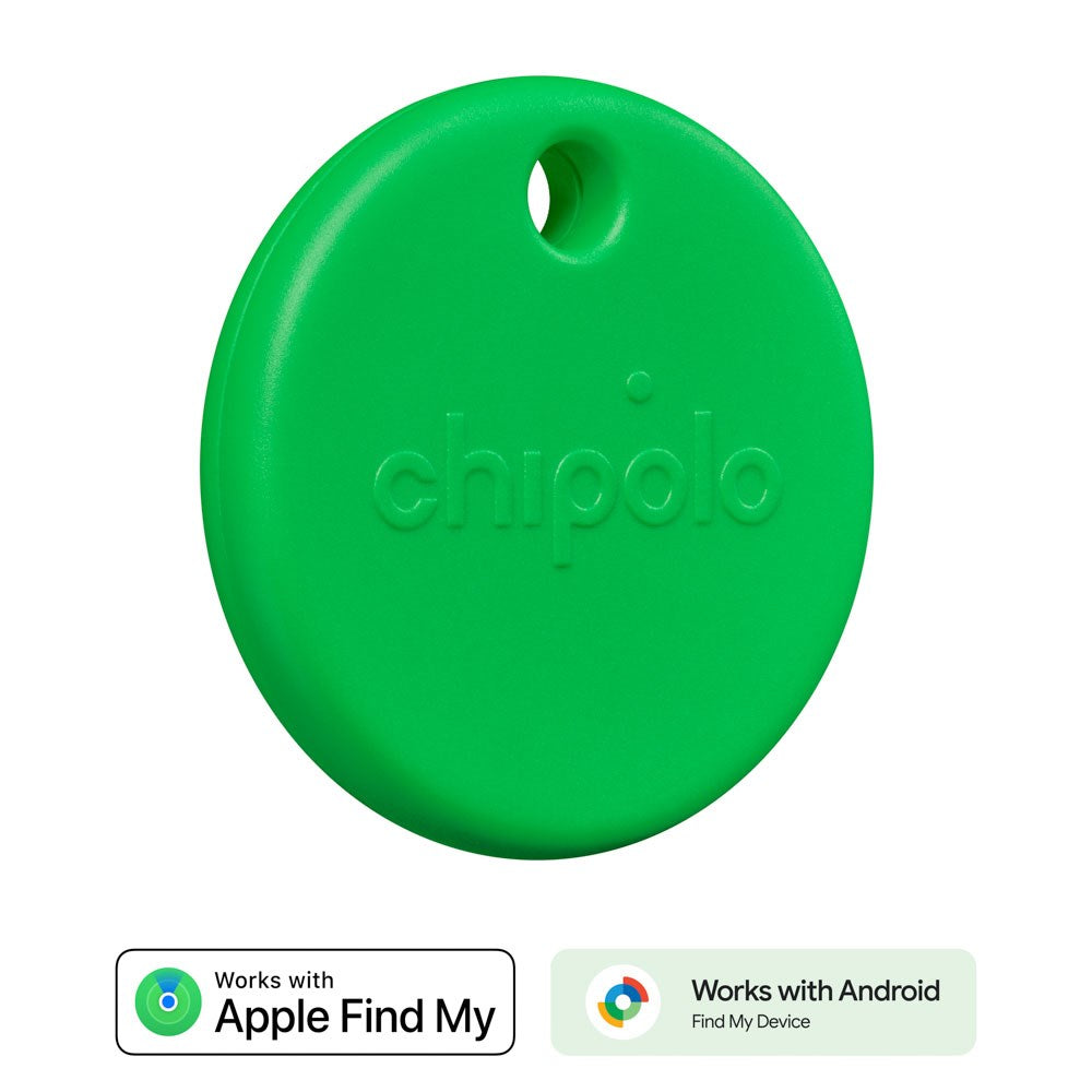 Chipolo POP Bluetooth GPS Tracker - Kompatibel med Apple Find My & Google's Find My Device - Grøn