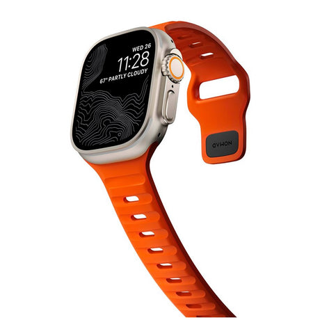Apple Watch (42/44/SE/45/46/49mm) Nomad Sport Band Rem - Ultra Orange