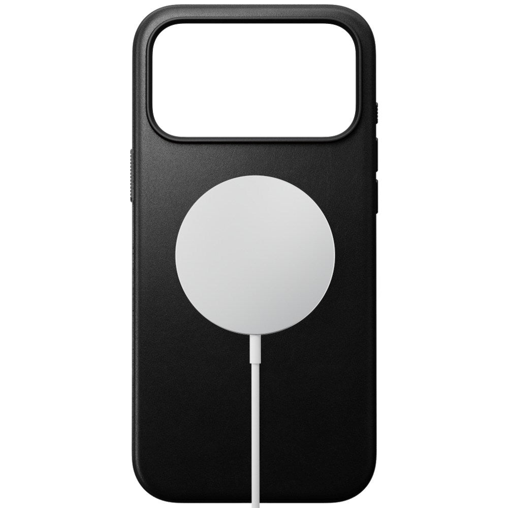 iPhone 18 Pro / 17 Pro Nomad Modern Leather Case - MagSafe Kompatibel - Black