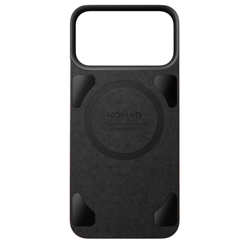 iPhone 18 Pro / 17 Pro Nomad Magnetic Horween Leather Back Case - MagSafe Kompatibel - Rustic Brown