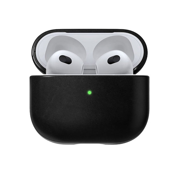 Nomad AirPods (3. gen.) Modern Horween Leather Cover - Sort