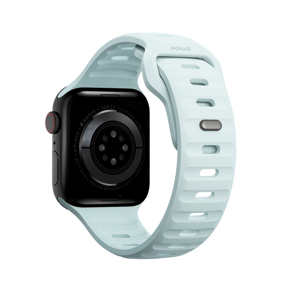 Apple Watch (38/40/SE/41/42mm) Nomad Sport Band Rem - Icy Blue Glow