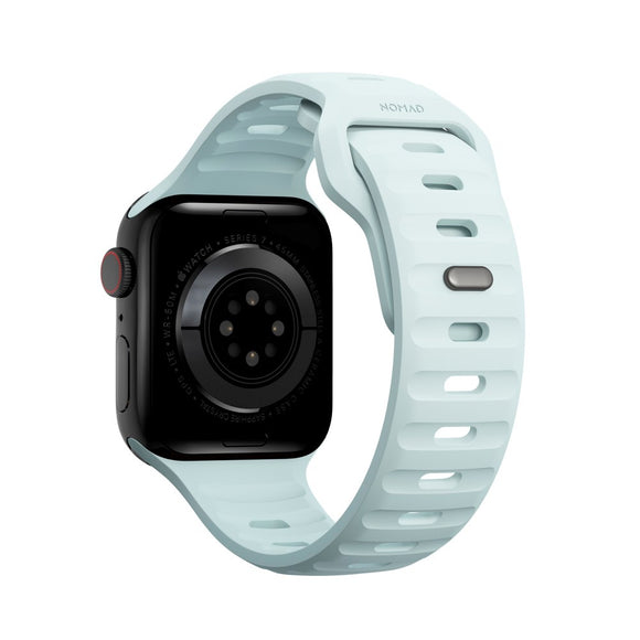 Apple Watch (38/40/SE/41/42mm) Nomad Sport Band Rem - Icy Blue Glow