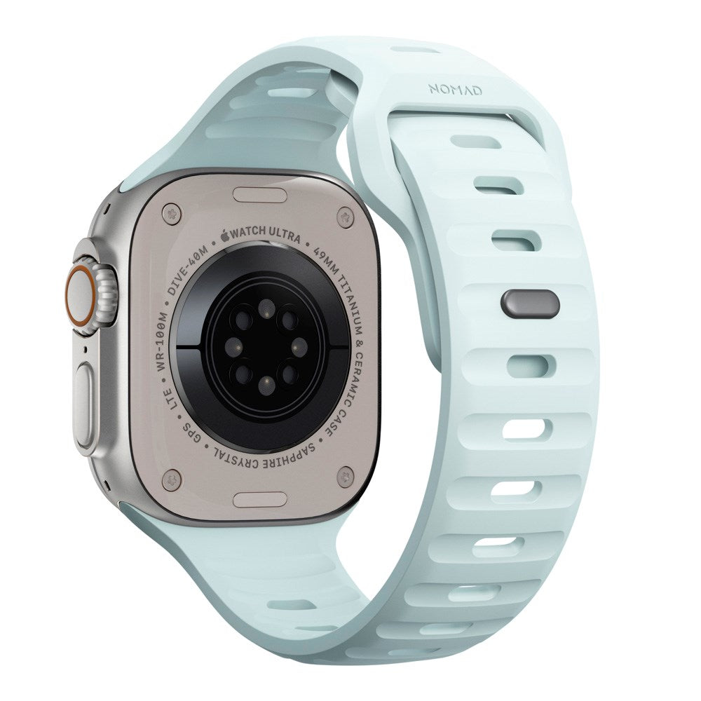 Apple Watch (42/44/SE/45/46/49mm) Nomad Sport Band Rem - Icy Blue Glow