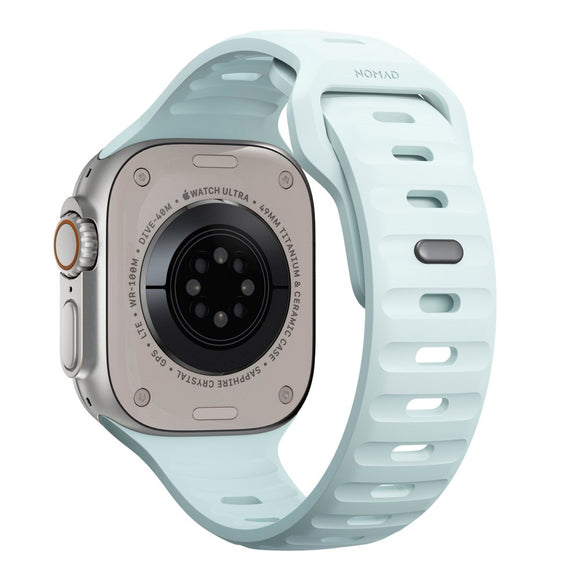 Apple Watch (42/44/SE/45/46/49mm) Nomad Sport Band Rem - Icy Blue Glow