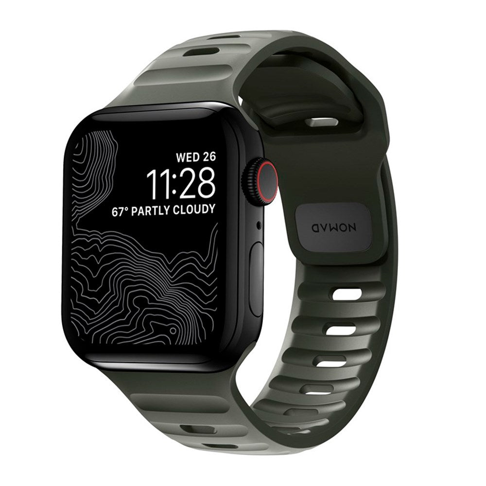 Apple Watch (42/44/SE/45/46/49mm) Nomad Sport Band Rem - Ash Green