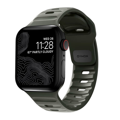 Apple Watch (42/44/SE/45/46/49mm) Nomad Sport Band Rem - Ash Green