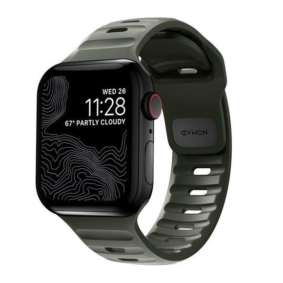 Apple Watch (42/44/SE/45/46/49mm) Nomad Sport Band Rem - Ash Green