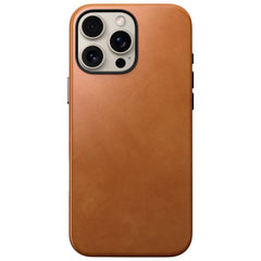 Nomad iPhone 16 Pro Max Traditional Leather Cover - MagSafe Kompatibel - Tan