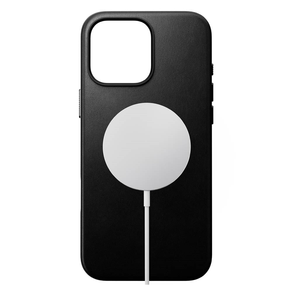 Nomad iPhone 16 Pro Max Traditional Leather Cover - MagSafe Kompatibel - Sort