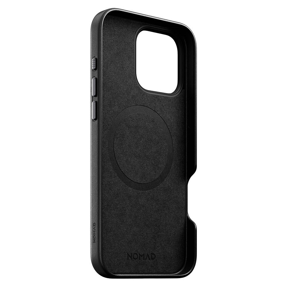 Nomad iPhone 16 Pro Max Traditional Leather Cover - MagSafe Kompatibel - Sort