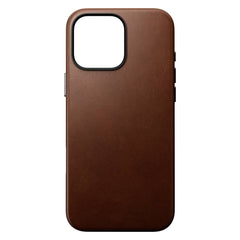 Nomad iPhone 16 Pro Max Traditional Leather Cover - MagSafe Kompatibel - Brun