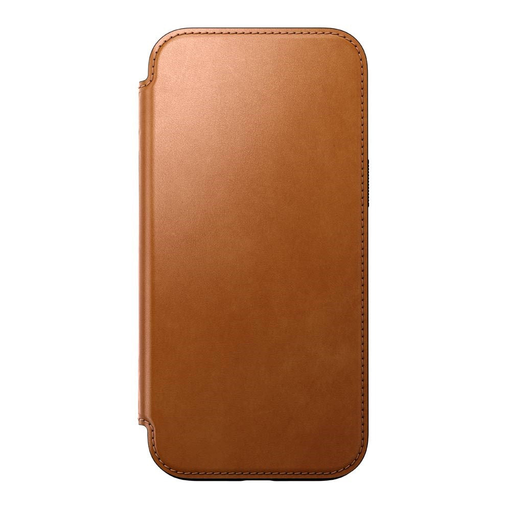 Nomad iPhone 16 Pro Max Modern Leather Folio Cover - MagSafe Kompatibel - Tan