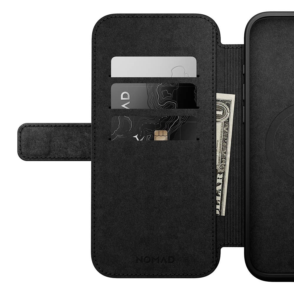 Nomad iPhone 16 Pro Max Modern Leather Folio Cover - MagSafe Kompatibel - Tan