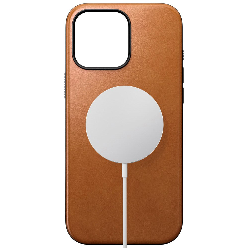 Nomad iPhone 16 Pro Max Modern Leather Cover - MagSafe Kompatibel - Tan