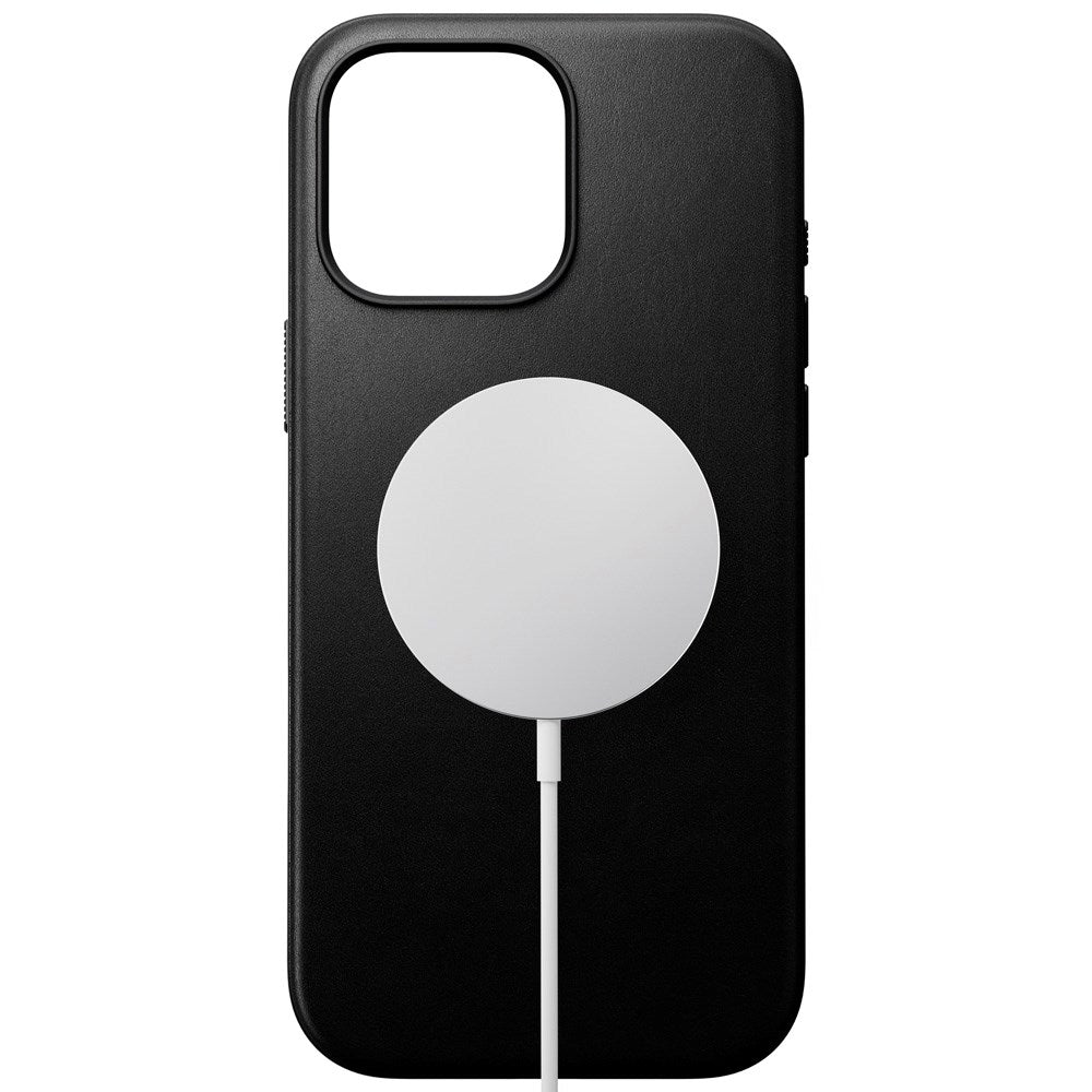 Nomad iPhone 16 Pro Max Modern Leather Cover - MagSafe Kompatibel - Sort