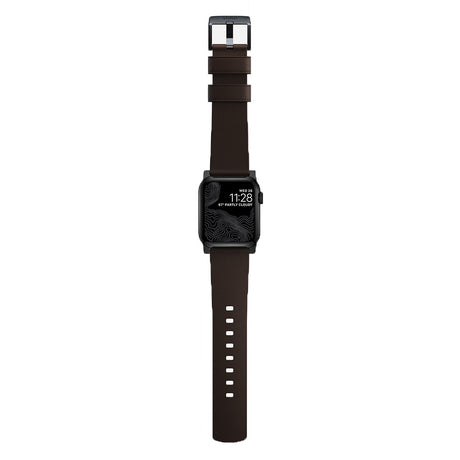 Apple Watch (42/44/SE/45/46/49mm) Nomad Active Band Pro Rem - Classic Brown / Black Hardware