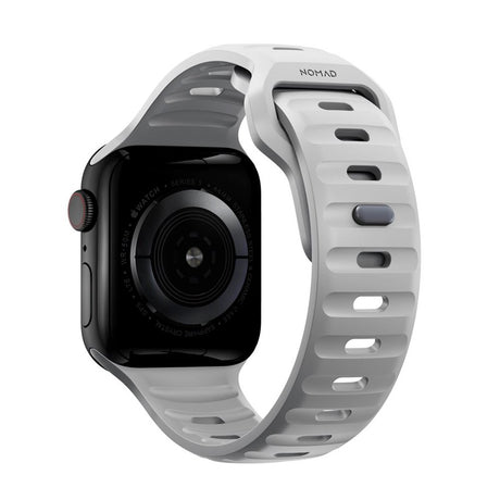 Apple Watch (42/44/SE/45/46/49mm) Nomad Sport Band Rem - Lunar Gray