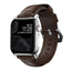 Apple Watch (42/44/SE/45/46/49mm) Nomad Traditional Horween Band Rem - Rustic Brown / Silver Hardware