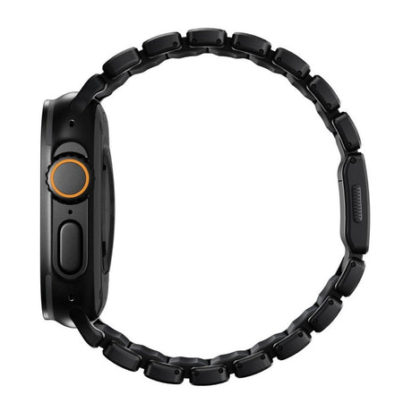 Apple Watch (42 / 44 / SE / 45 / 46 / 49mm) Nomad Stratos Band - Black Titanium - Black