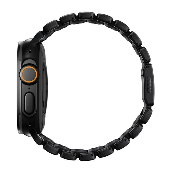 Apple Watch (42 / 44 / SE / 45 / 46 / 49mm) Nomad Stratos Band - Black Titanium - Black