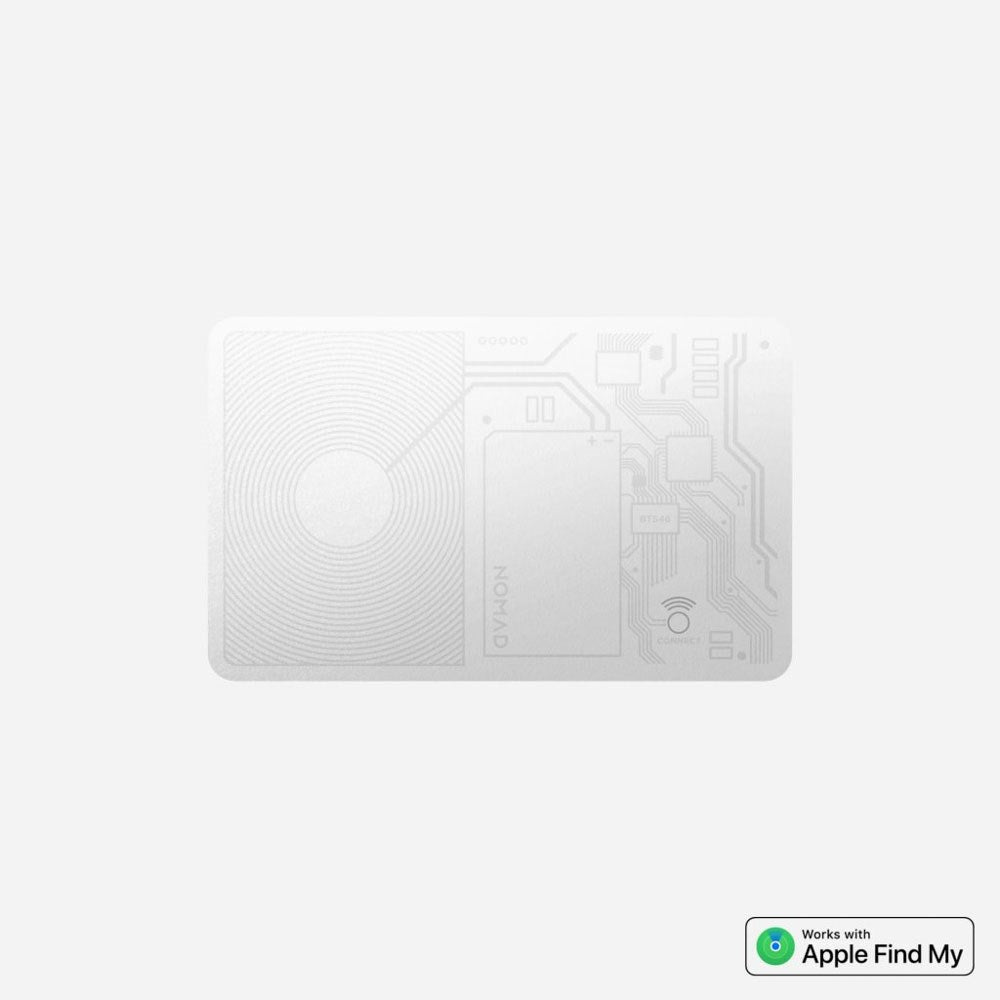 Nomad GPS Tracker Kort - Apple Find My Kompatibel - Hvid