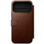 Nomad iPhone 17 Pro Max Modern Leather Folio Case - MagSafe Kompatibel - Brown