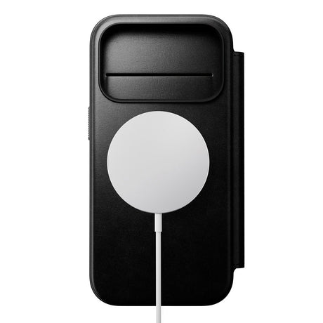 Nomad iPhone 17 Pro Modern Horween Leather Folio Case - MagSafe Kompatibel - Black