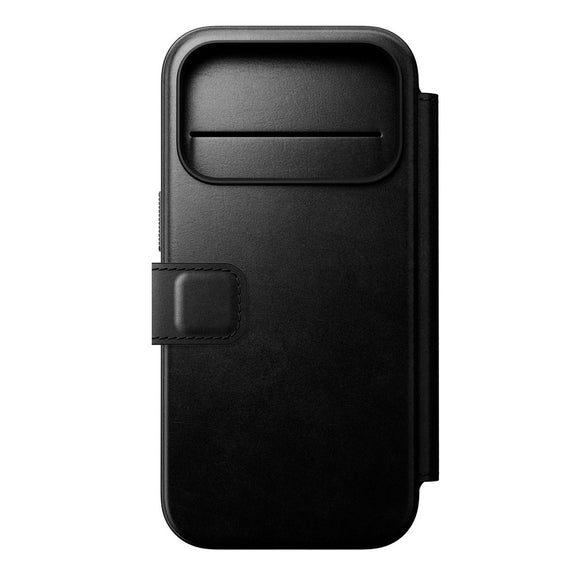 Nomad iPhone 17 Pro Modern Horween Leather Folio Case - MagSafe Kompatibel - Black