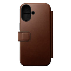 Nomad iPhone 17 Modern Leather Folio Case - MagSafe Kompatibel - Brown