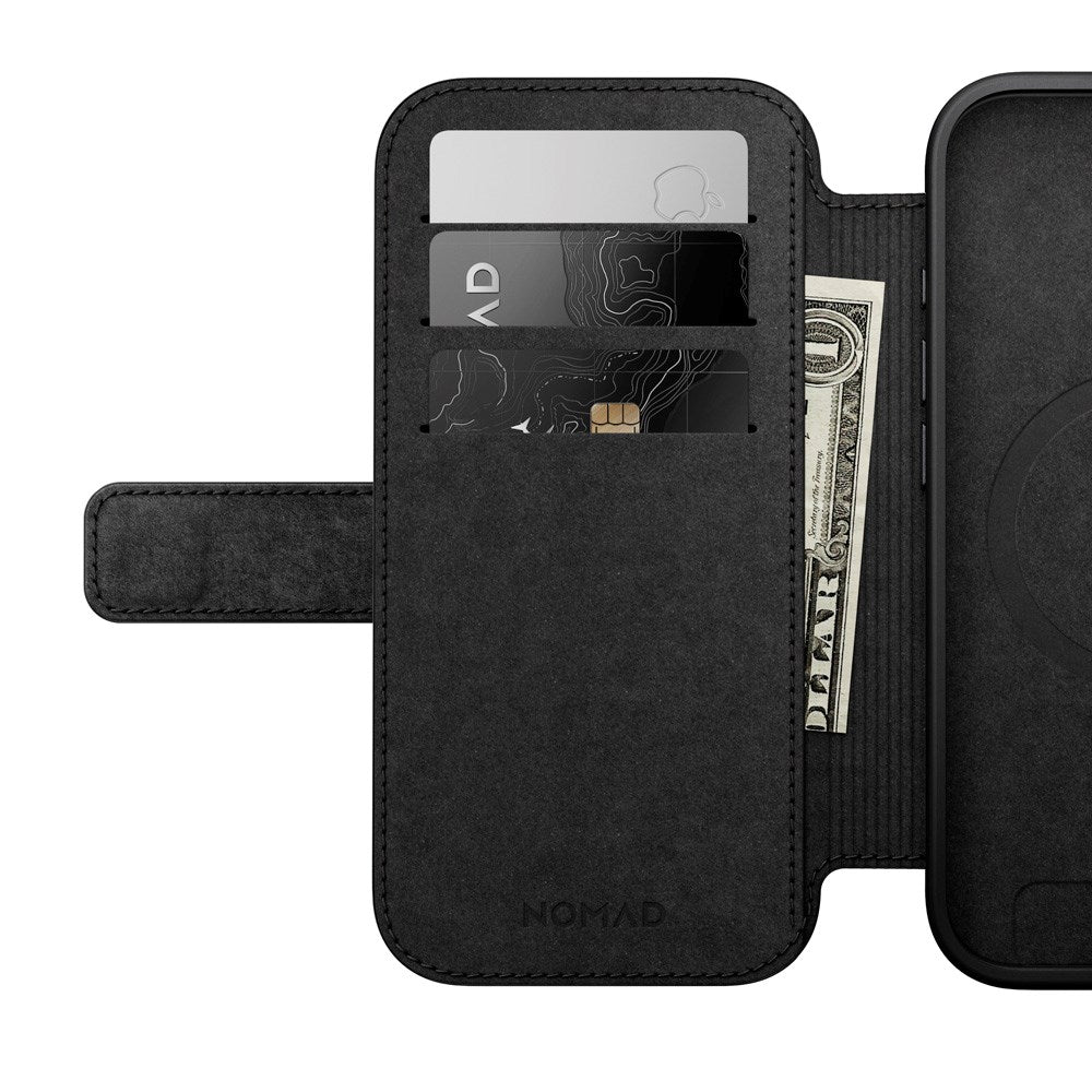 Nomad iPhone 17 Modern Leather Folio Case - MagSafe Kompatibel - Brown