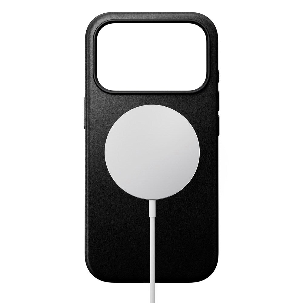 Nomad iPhone 17 Pro Modern Leather Case - MagSafe Kompatibel - Black