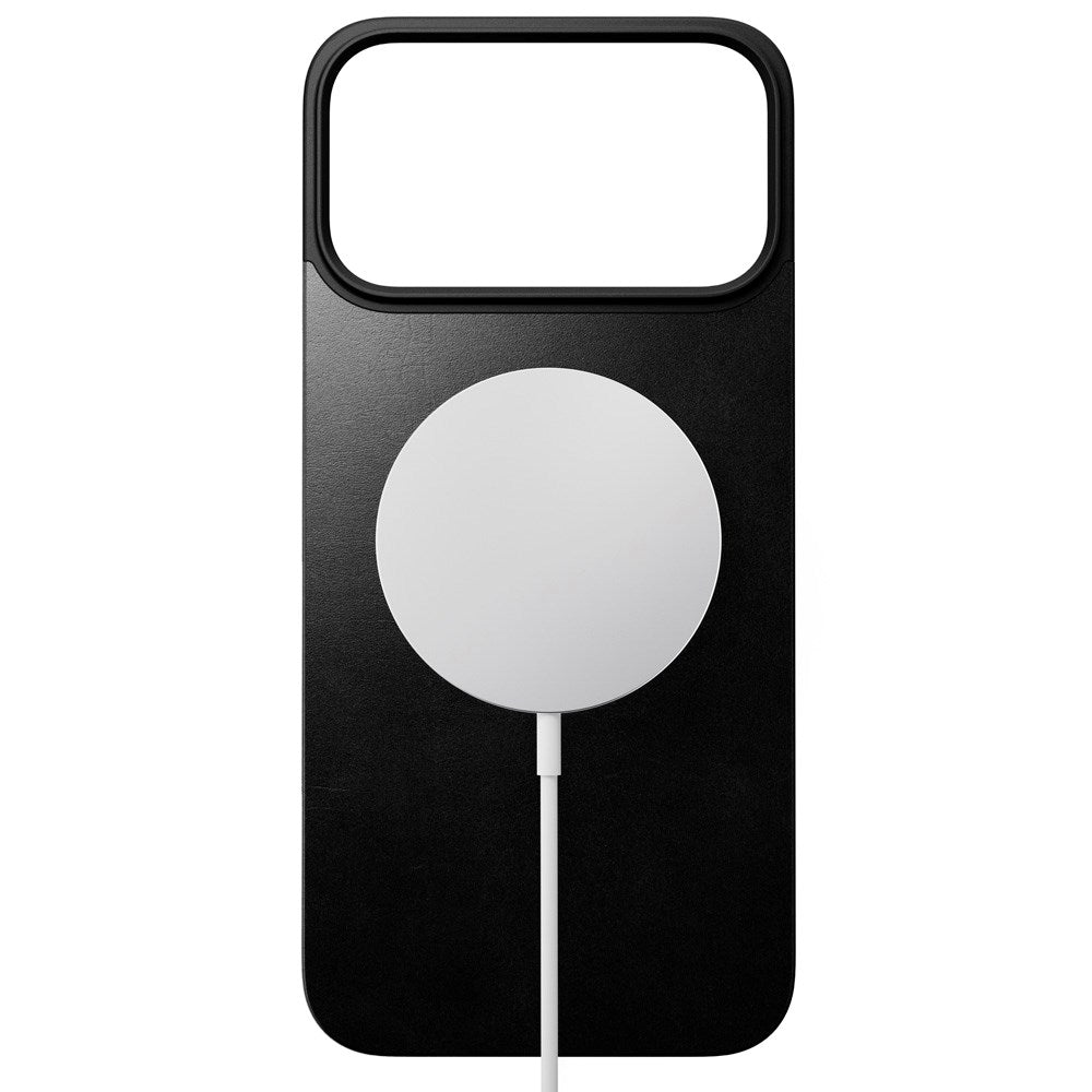 Nomad iPhone 17 Pro Max Magnetic Horween Leather Back Case - MagSafe Kompatibel - Black