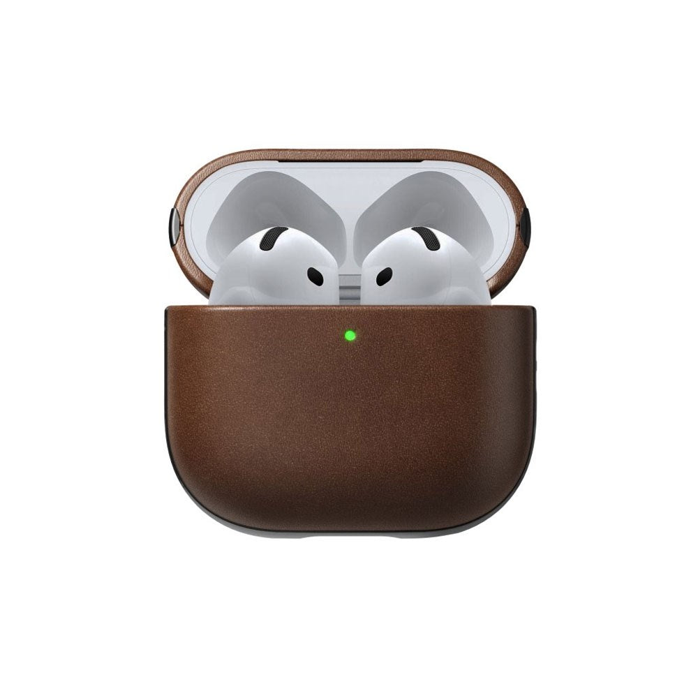 AirPods (4. Gen.) Nomad Modern Leather Cover - Brun