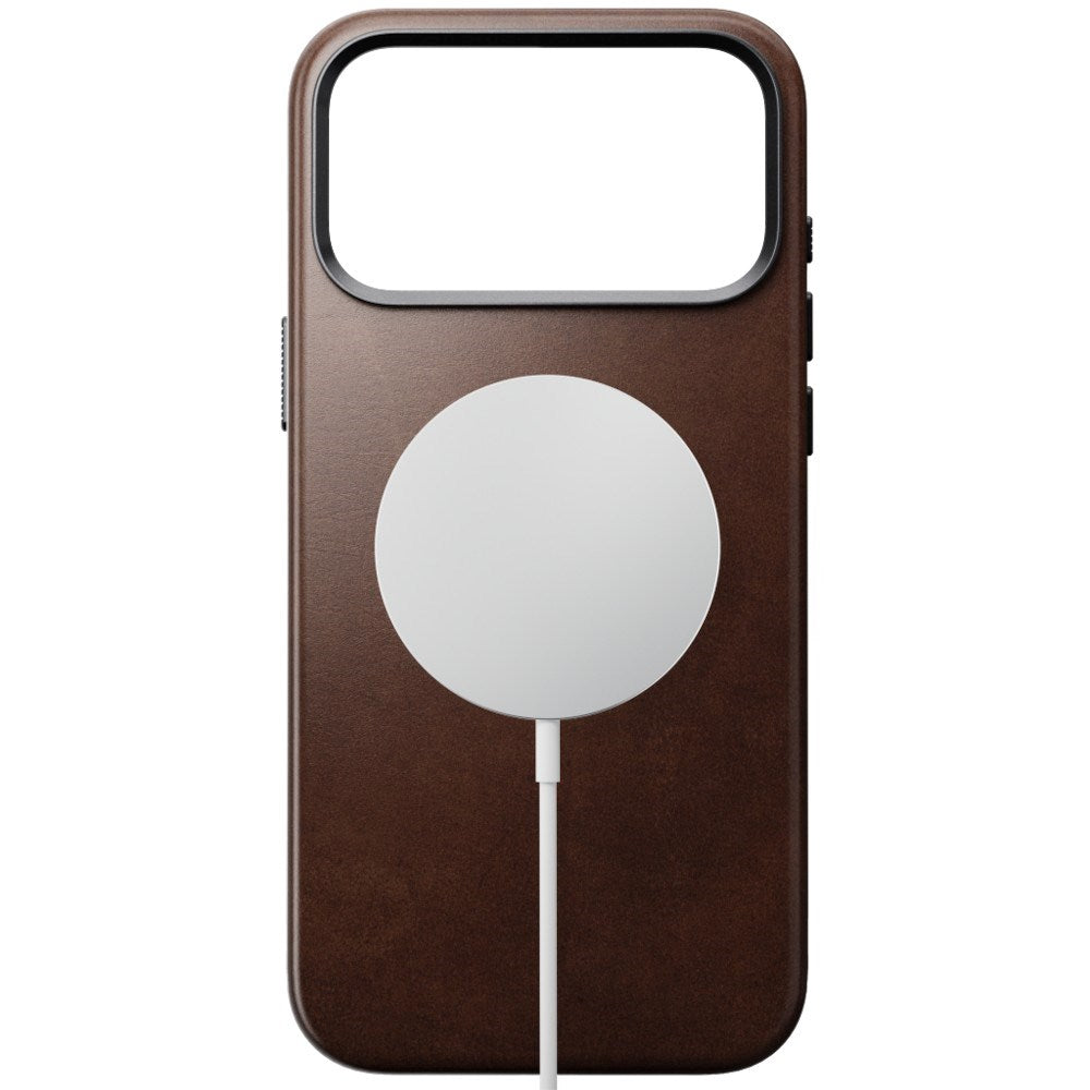 iPhone 18 Pro / 17 Pro Nomad Traditional Horween Leather Case - MagSafe Kompatibel - Rustic Brown