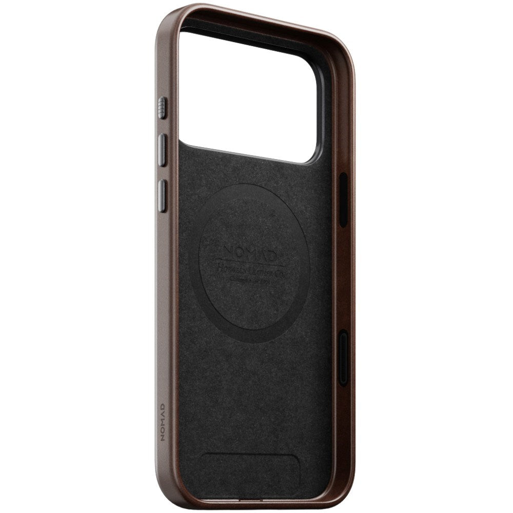iPhone 18 Pro / 17 Pro Nomad Traditional Horween Leather Case - MagSafe Kompatibel - Rustic Brown