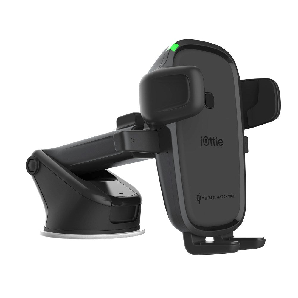 iOttie Easy-One-Touch Qi Mobilholder m. Trådløs Opladning - Instrumentbræt / Forrude - Sort