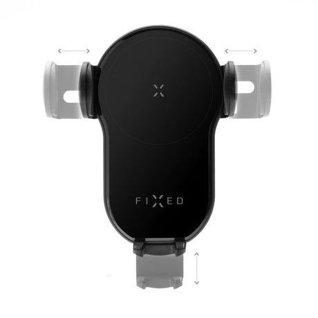 Fixed Matic Mobilholder m. 15W Trådløs Opladning - Max Mobil: 60 - 80mm - Sort